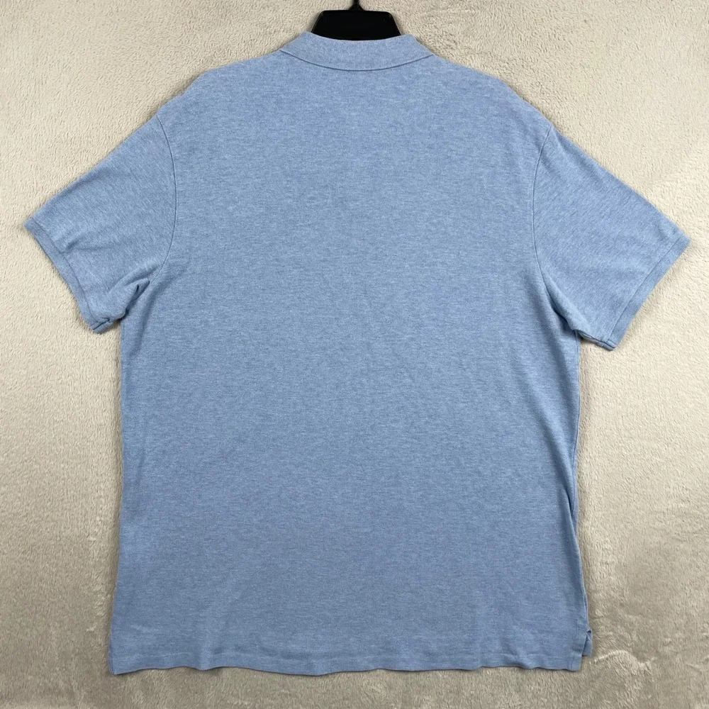 Polo Ralph Lauren Shirt Mens XL Blue Black Pony Slim Fit Short Sleeve Office